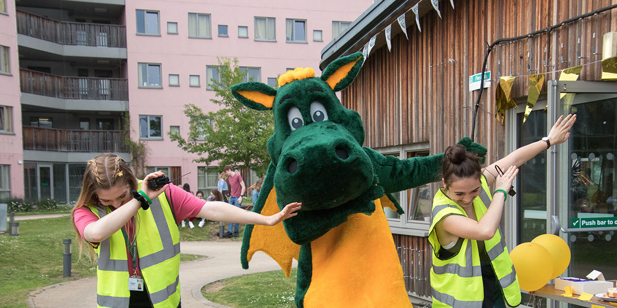 A Photo of the Goodricke College Dragon